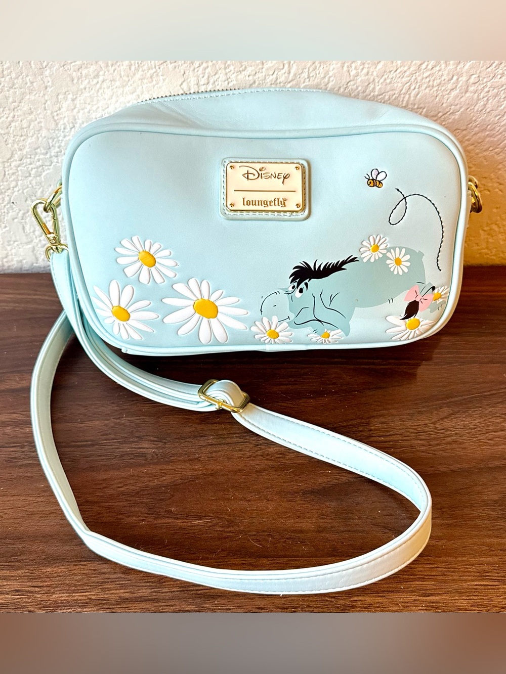 Disney Loungefly Pastel Blue Eeyore Daisy Crossbody Bag Winnie the Pooh